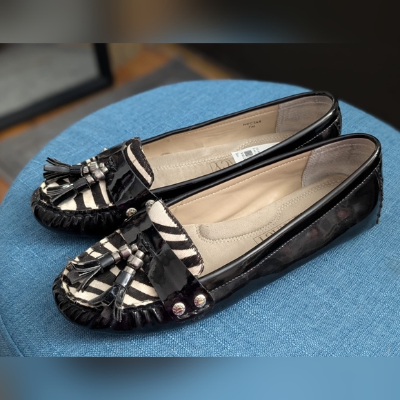 Ellen Tracy Nectar Black and Cream Women's Loafers size 7 - Picture 3 of 4